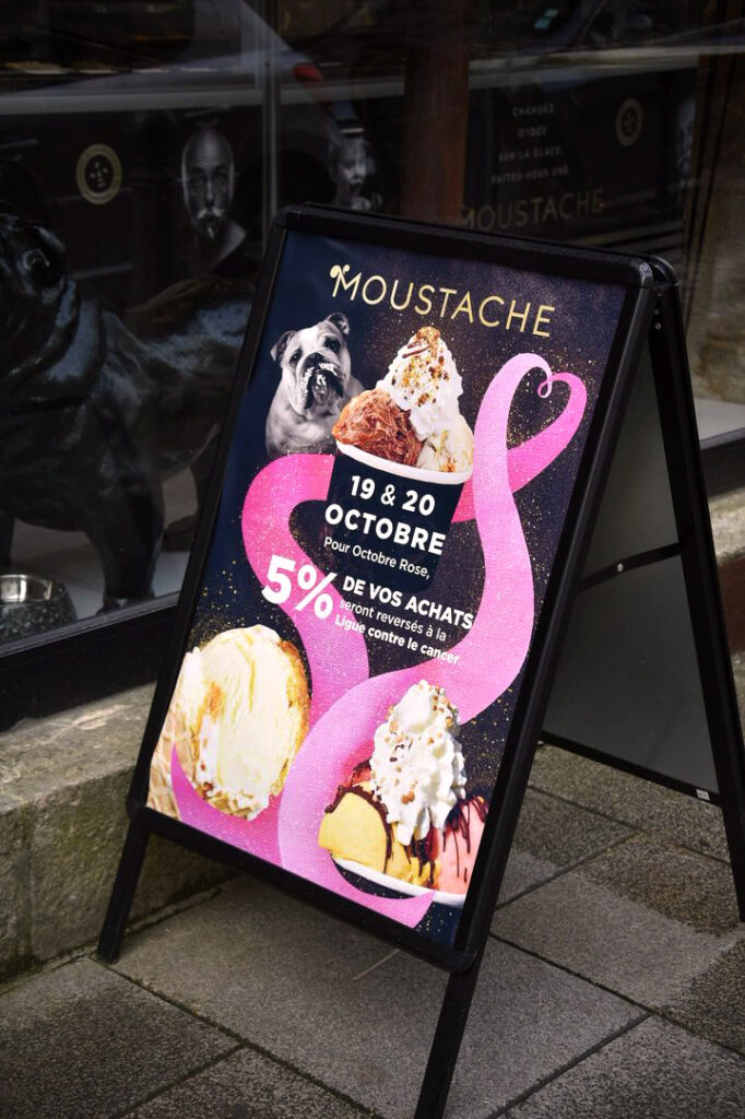 Affiche Octobre Rose présentant l'action du 19 au 20 octobre 2024 pour la collecte de dons